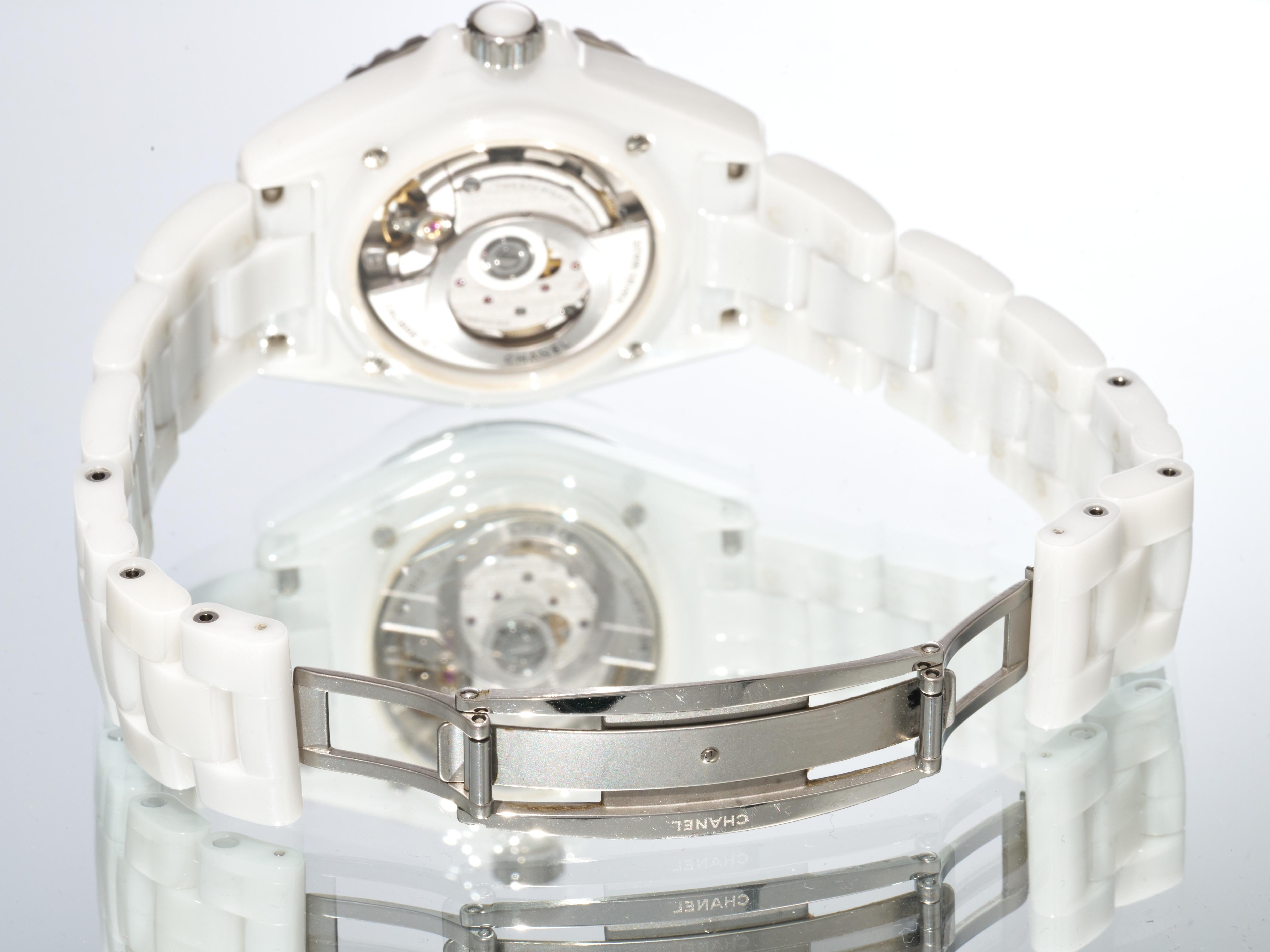 Chanel J12 White Ceramic 38mm H5700 Calibre 12.1 Automatic RRP £6900 For Sale 11