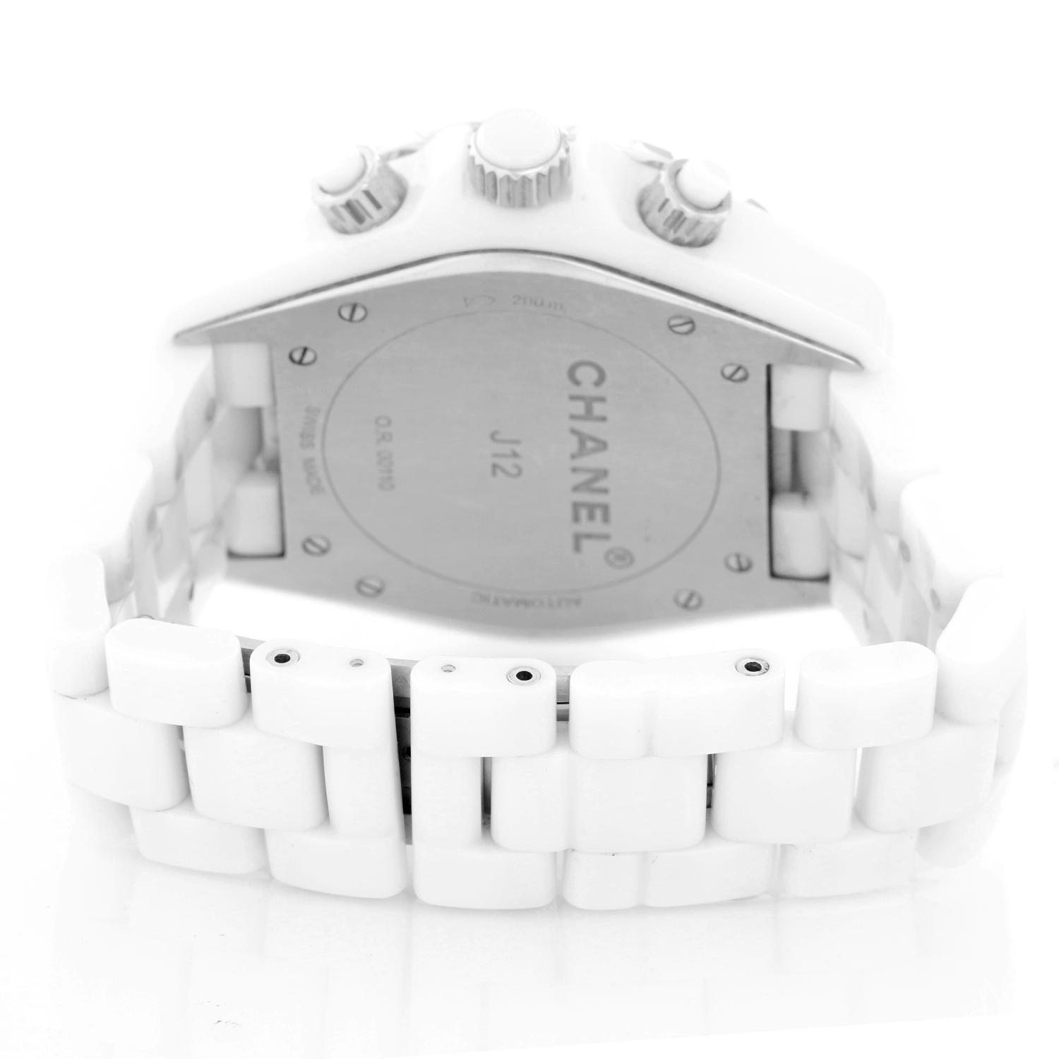 chanel white watch