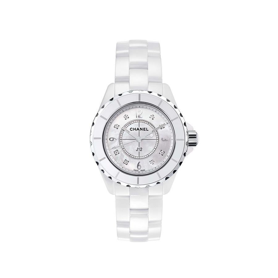 Chanel J12 White Ceramic Diamonds 