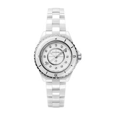 Chanel J12 Montre en céramique blanche pour femme H5703