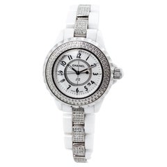 Chanel J12 White Ceramic Lady Diamonds Watch