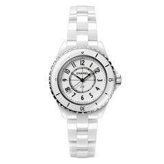 Montre Chanel J12 Mouvement à quartz blanc pour femme H5698