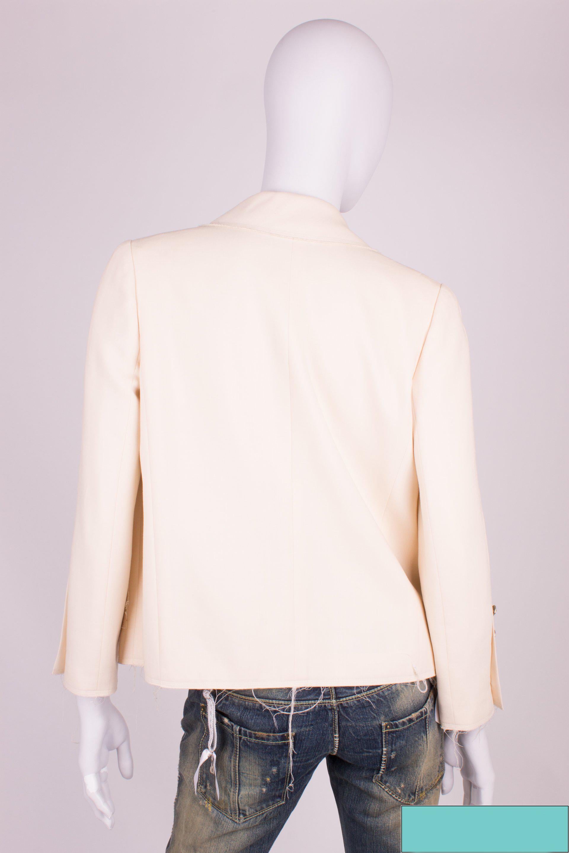 Women's Chanel Jacket - beige/silver  For Sale