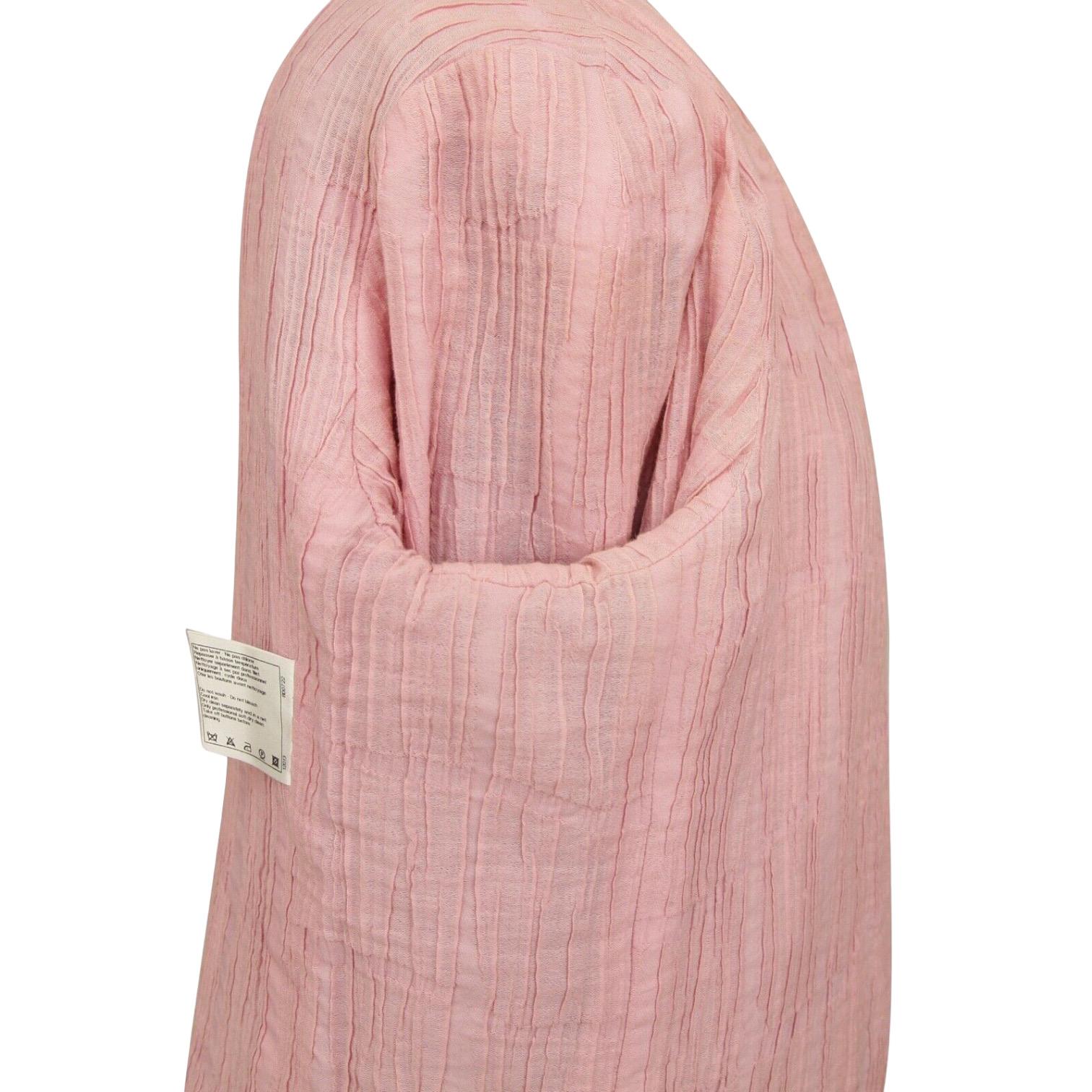 CHANEL Jacke Blazer Mantel aus schwarzem Tweed mit schillerndem rosa Gripoix Knopf Gr. 40 2012 im Angebot 3