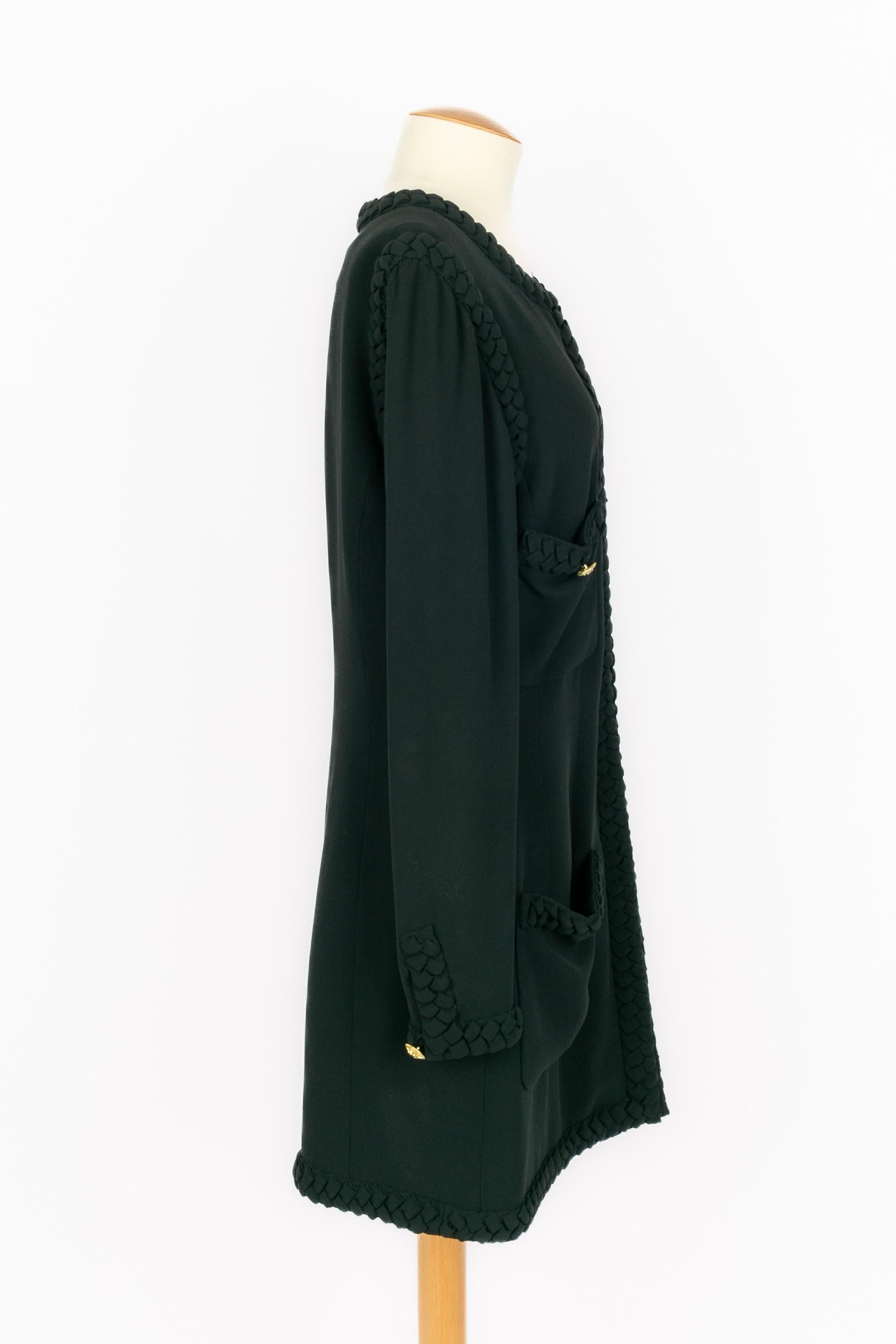 Black Chanel jacket For Sale