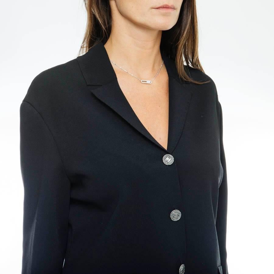 Women's CHANEL Jacket in Black Stretch Size 42FR