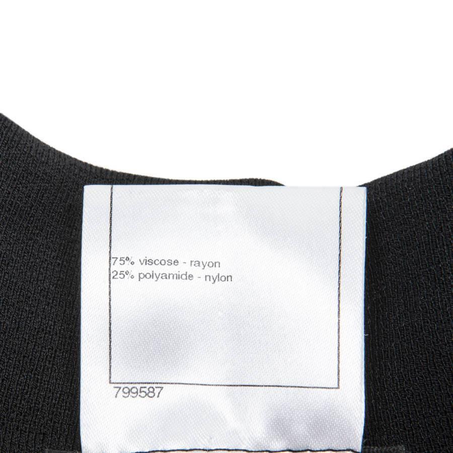 CHANEL Jacket in Black Stretch Size 42FR 2