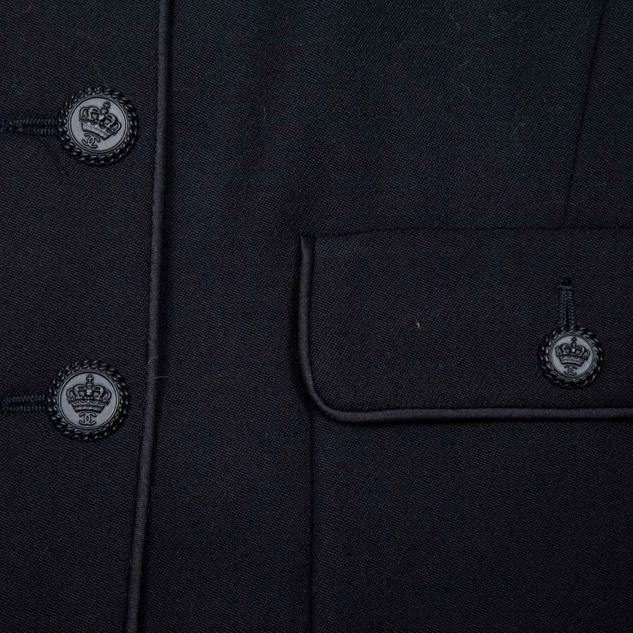 CHANEL Jacket in Black Wool Size 40FR 4