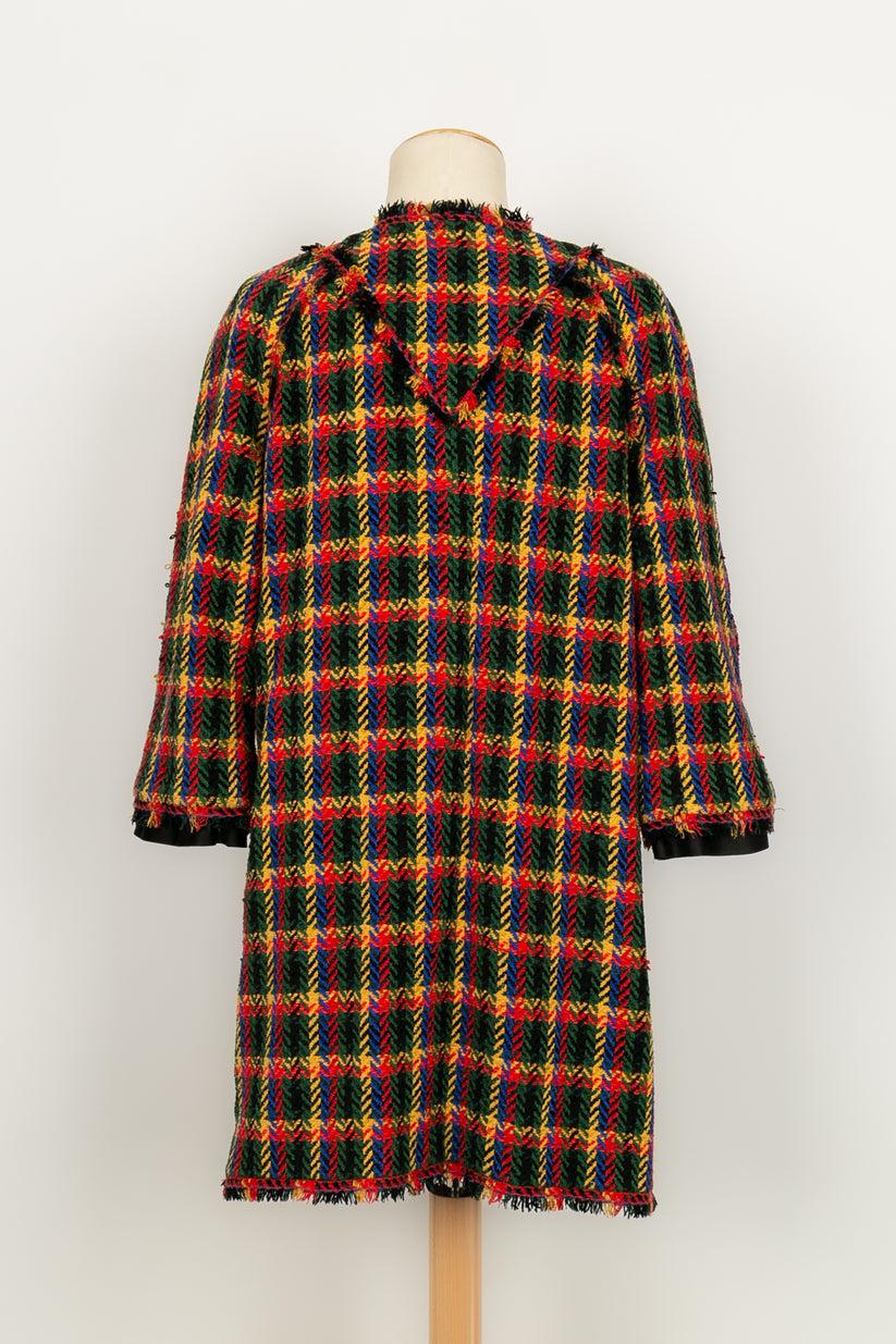Chanel Jacke aus mehrfarbigem Tweed aus Wolle (Schwarz) im Angebot