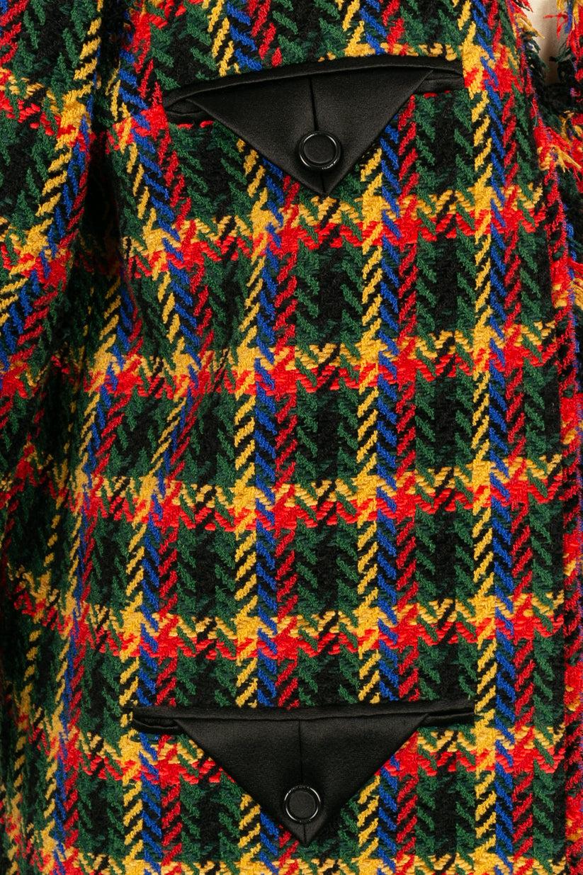 Chanel Jacke aus mehrfarbigem Tweed aus Wolle im Angebot 2