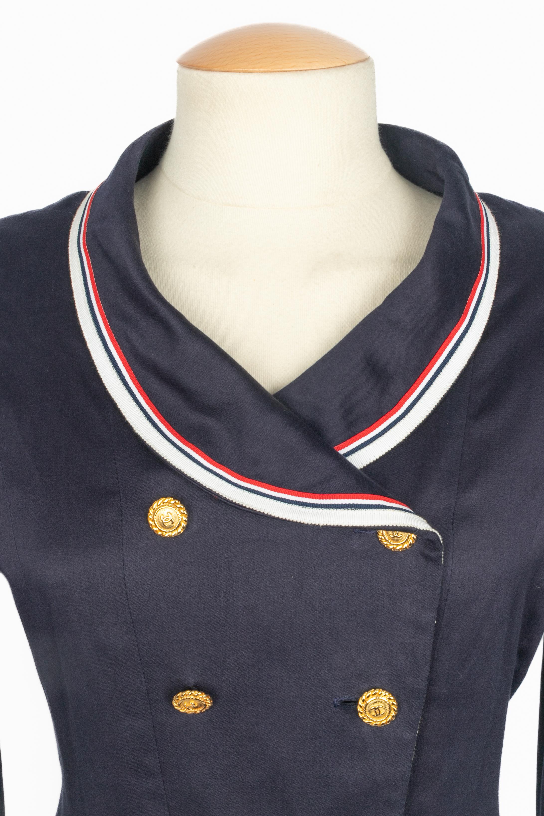 Nero Giacca Chanel fine anni '80 in vendita