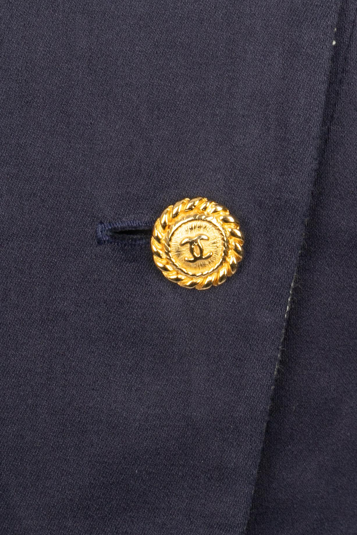 Giacca Chanel fine anni '80 In condizioni ottime in vendita a SAINT-OUEN-SUR-SEINE, FR