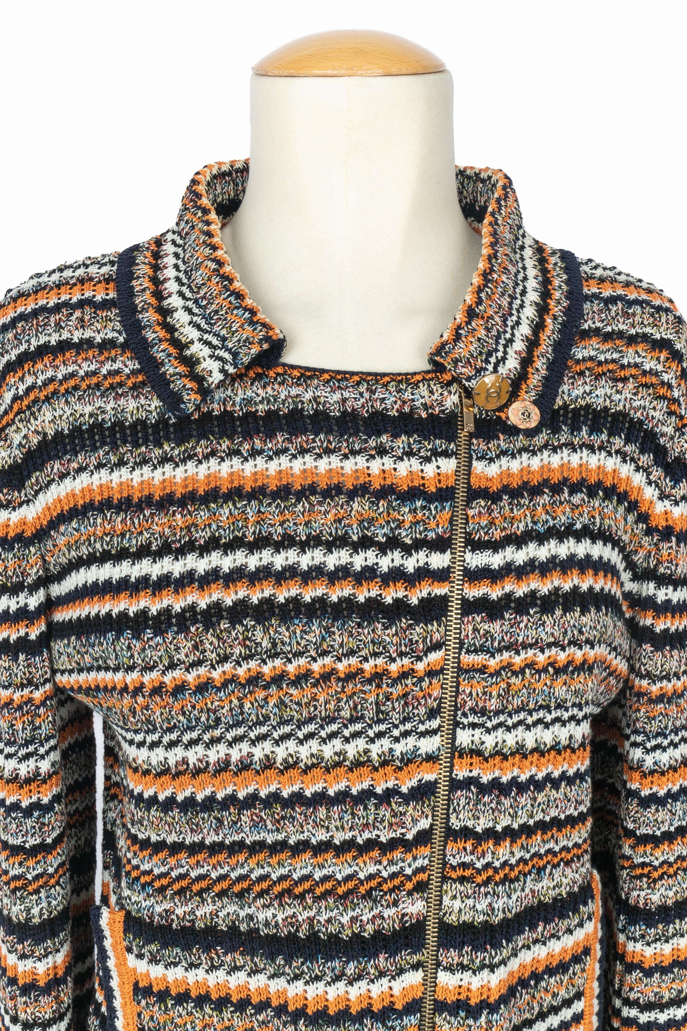 Beige Veste Chanel Paris-Cuba 2017 en vente