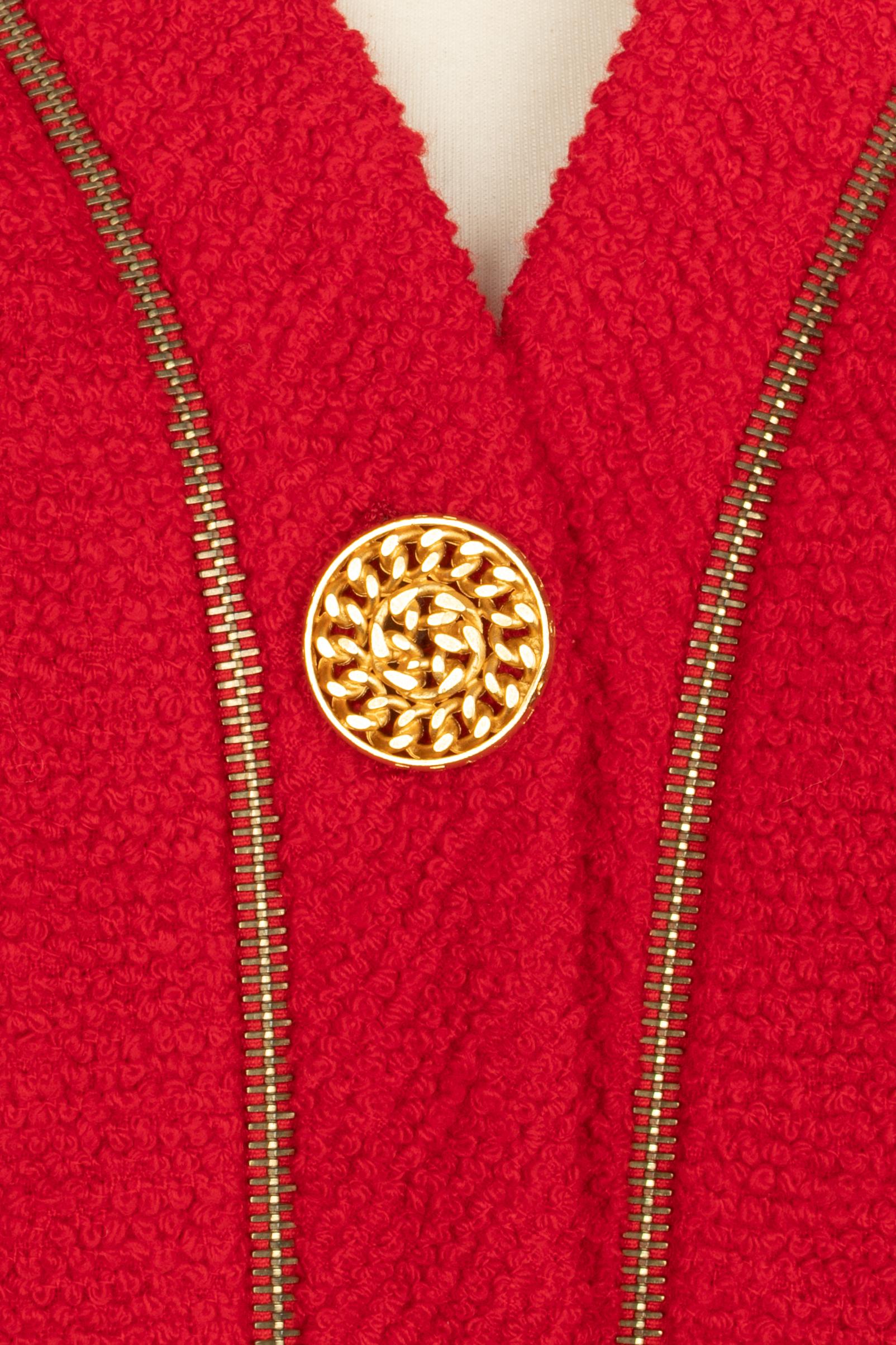 Veste Chanel d'hiver 1992 Excellent état - En vente à SAINT-OUEN-SUR-SEINE, FR