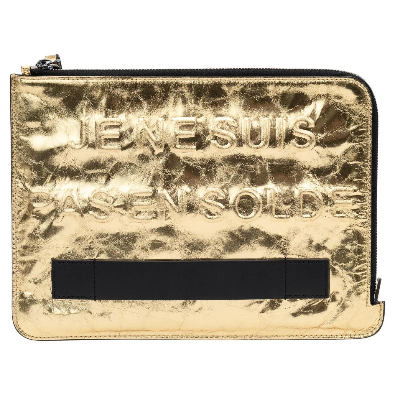 Chanel „Je Ne Suis Pas En Solde“ Clutch im Angebot