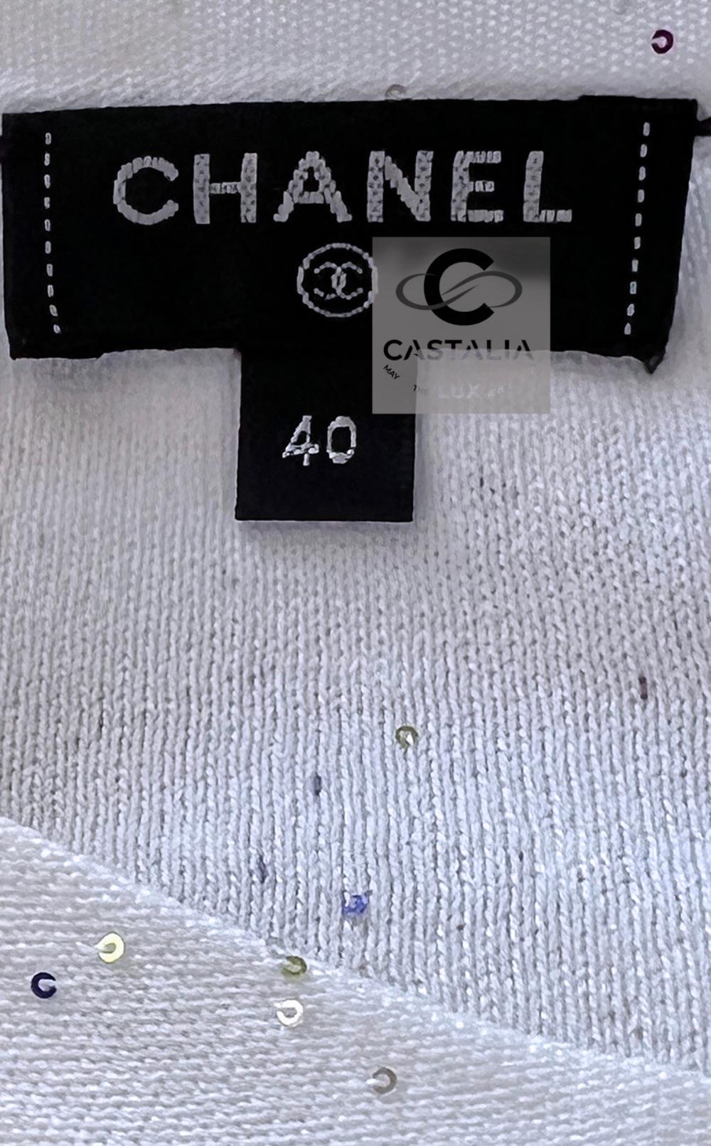 Chanel Jennie Kim Style CC Glitter Logo Jumper 8