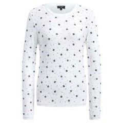 Chanel Jennie Kim Style CC Glitter Logo Jumper