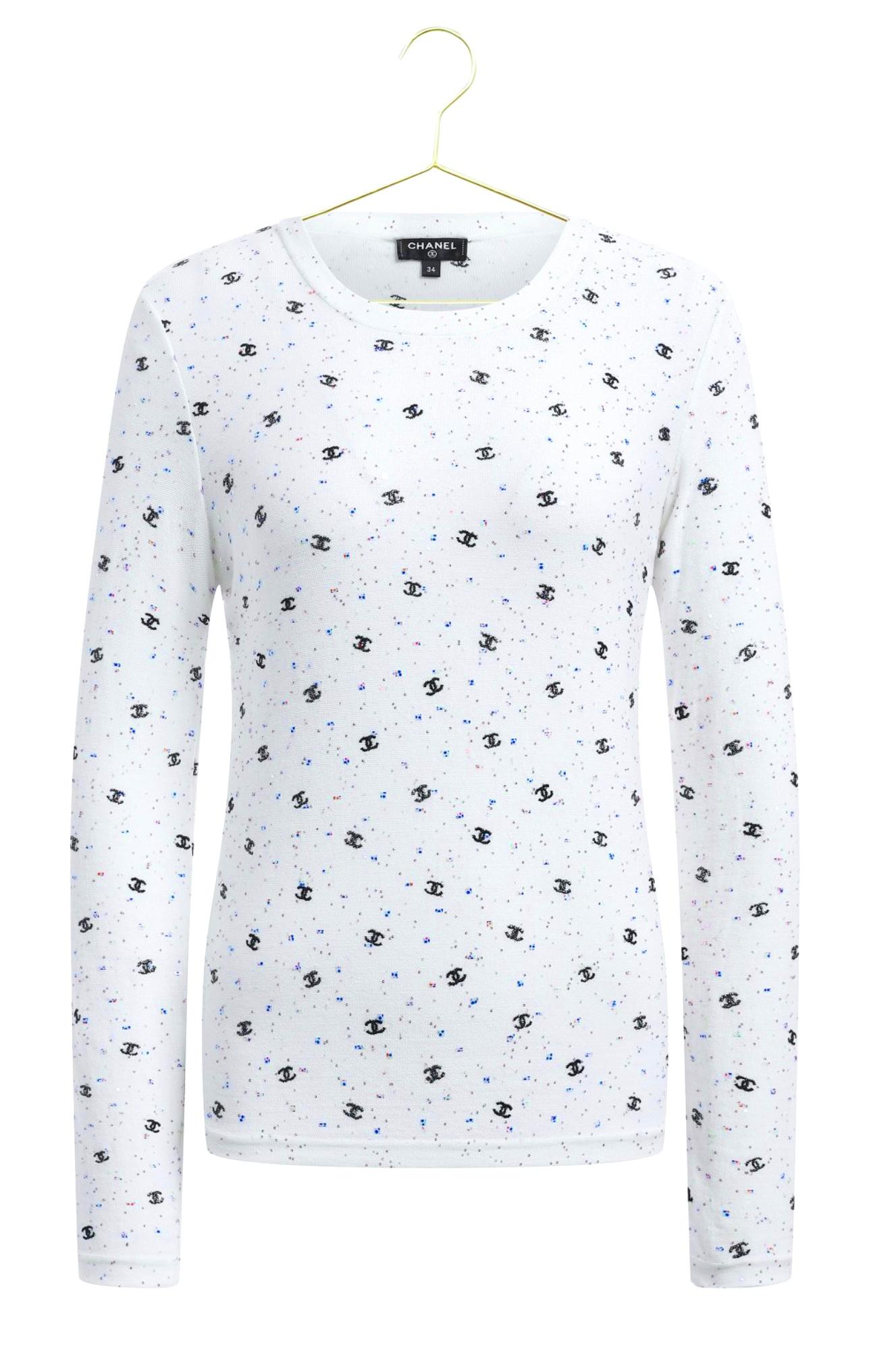 Chanel Jennie Kim Style CC Logo Glitter Jumper 3