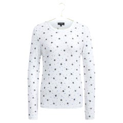 Pull à paillettes style Jennie Kim avec logo CC Chanel