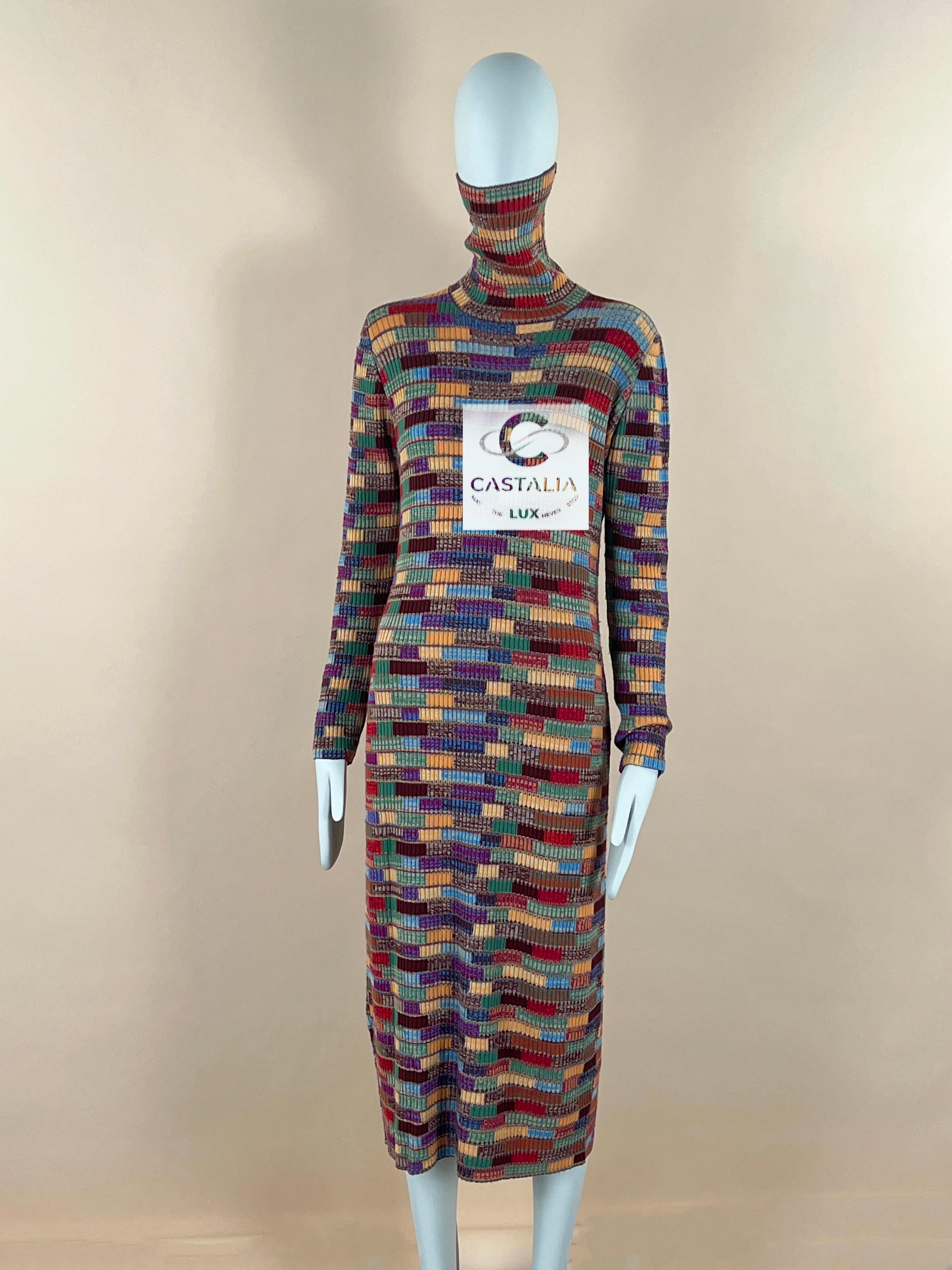 Chanel Jennifer Lopez Style Runway Cashmere Maxi Dress 38 FR For Sale 5