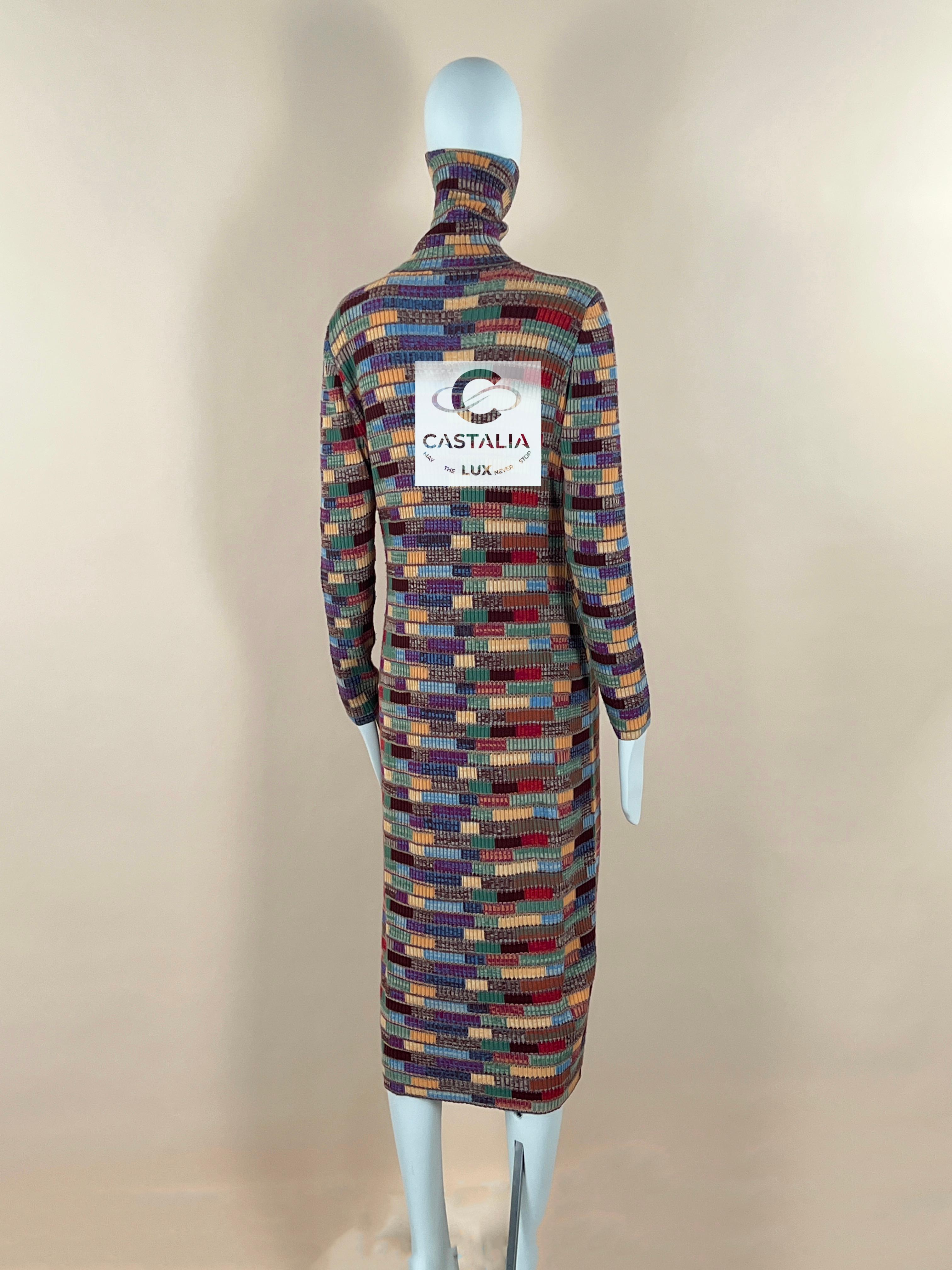Chanel Jennifer Lopez Style Runway Cashmere Maxi Dress 38 FR For Sale 6
