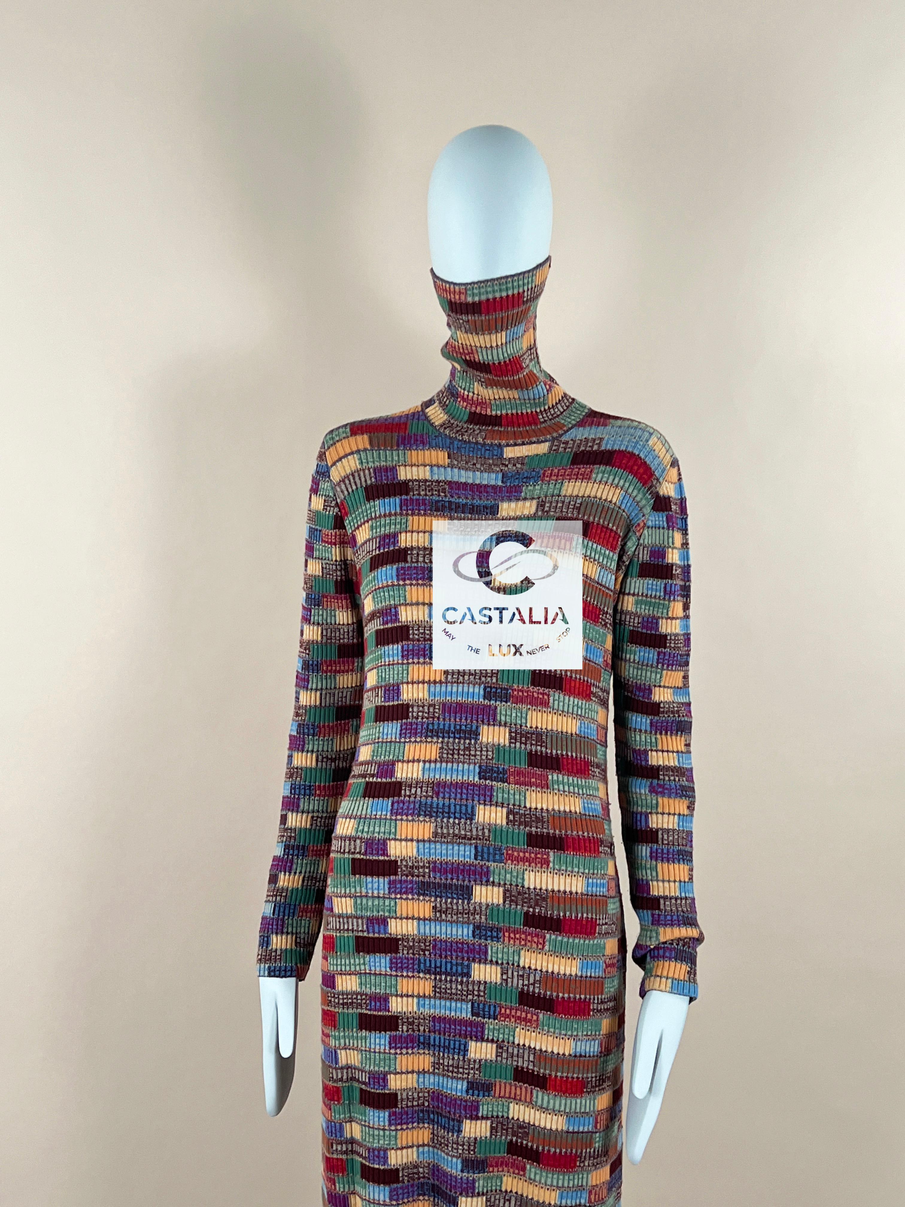 Chanel Jennifer Lopez Style Runway Cashmere Maxi Dress 38 FR For Sale 1