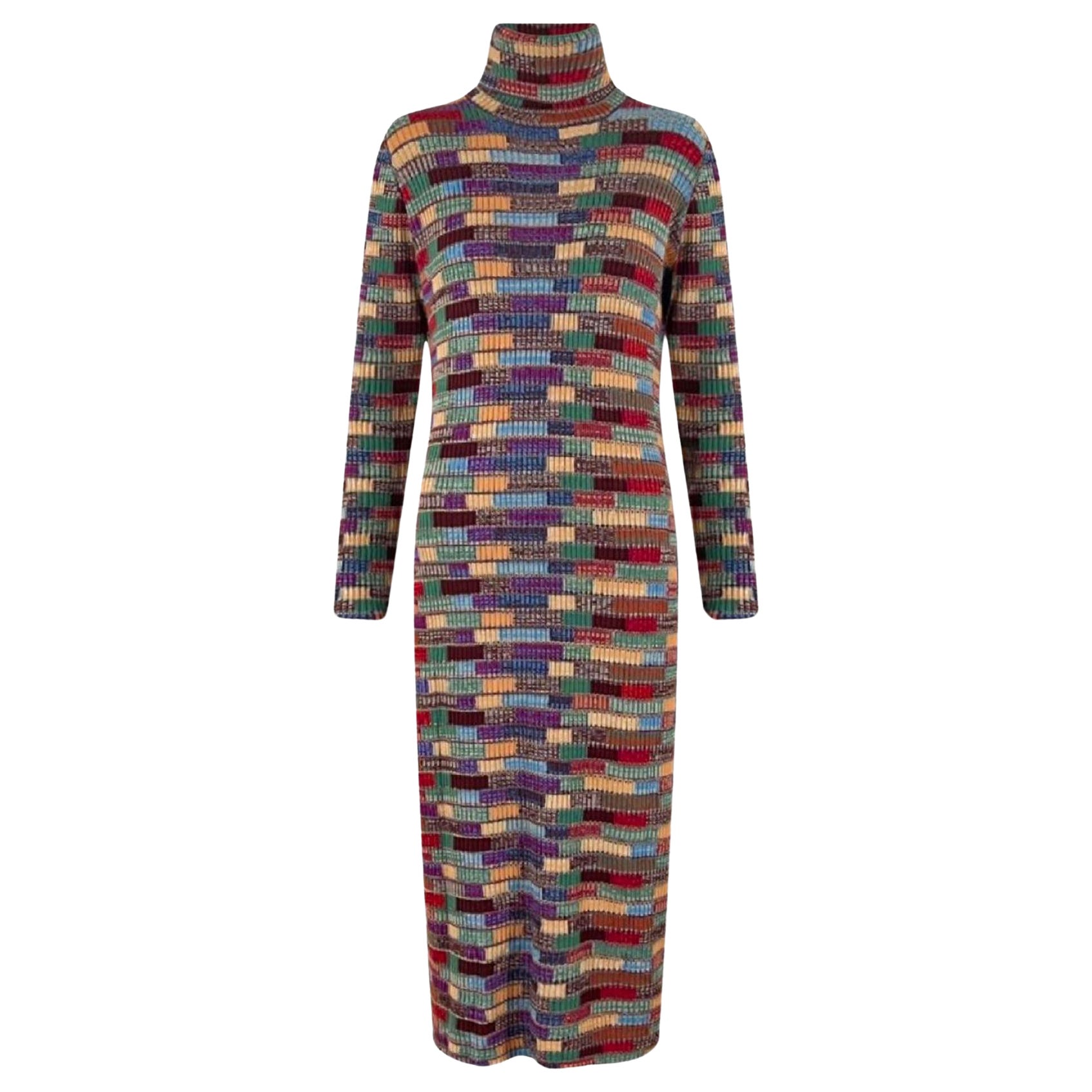 Chanel Jennifer Lopez Style Runway Cashmere Maxi Dress 38 FR For Sale