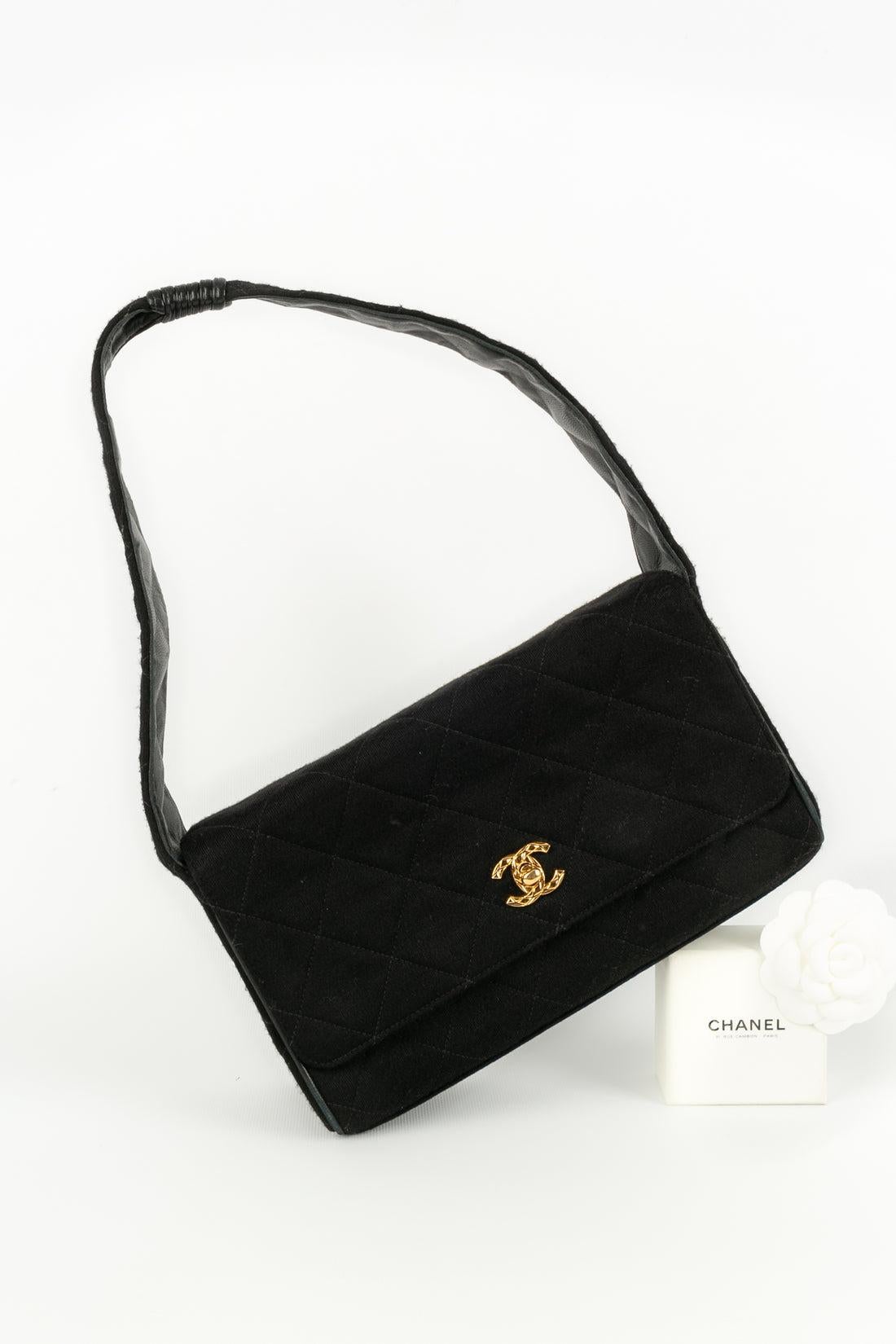 sac chanel jersey noir