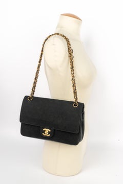 Sac classique en jersey de Chanel 1970