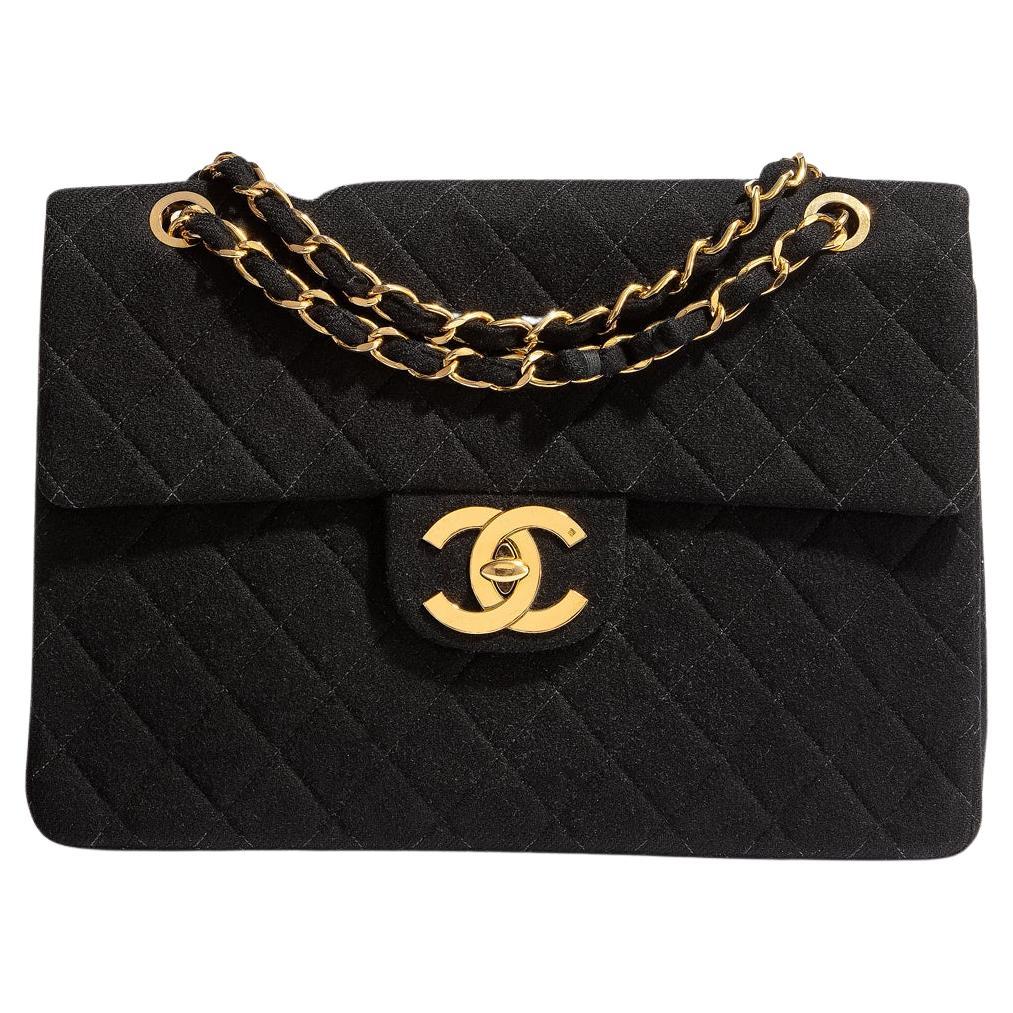 Chanel Jersey Flap - 26 For Sale on 1stDibs  chanel jersey flap bag, rolex  submariner price in dubai, chanel jersey price