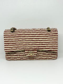 Chanel Jersey Stripe Coco Sailor Medium Flap Bag