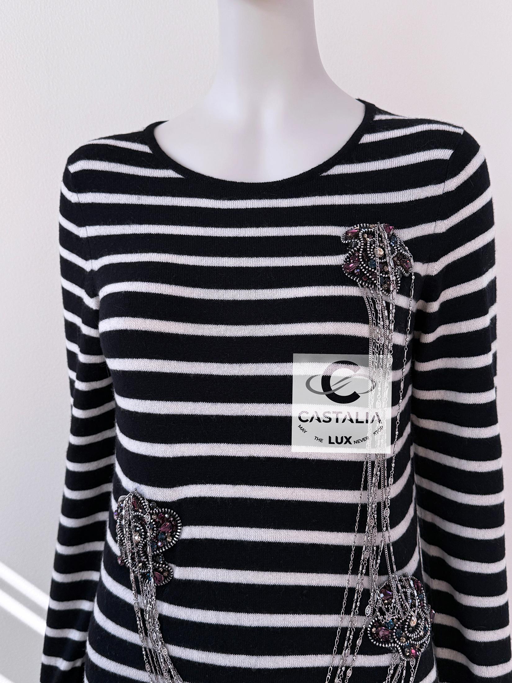 Chanel Jewel and Chains Embellished Jumper For Sale 2