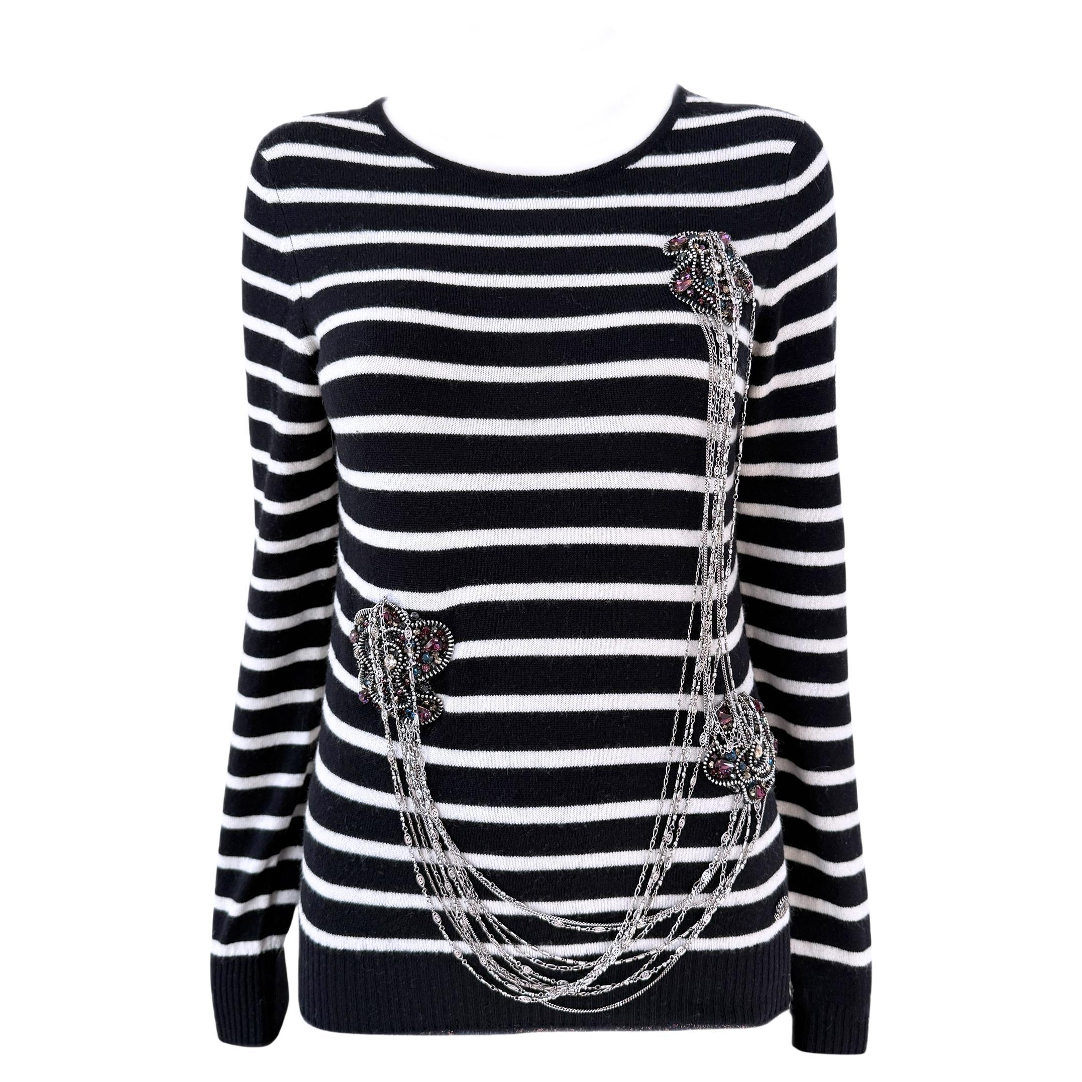Chanel Jewel and Chains Embellished Jumper For Sale