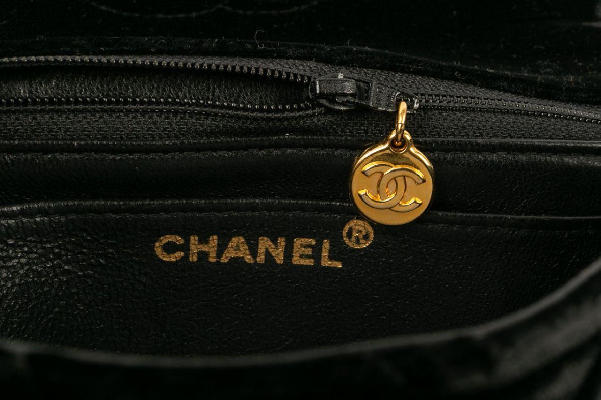 Chanel Juwelentasche aus schwarzem Samt, 1989 / 1991 im Angebot 5