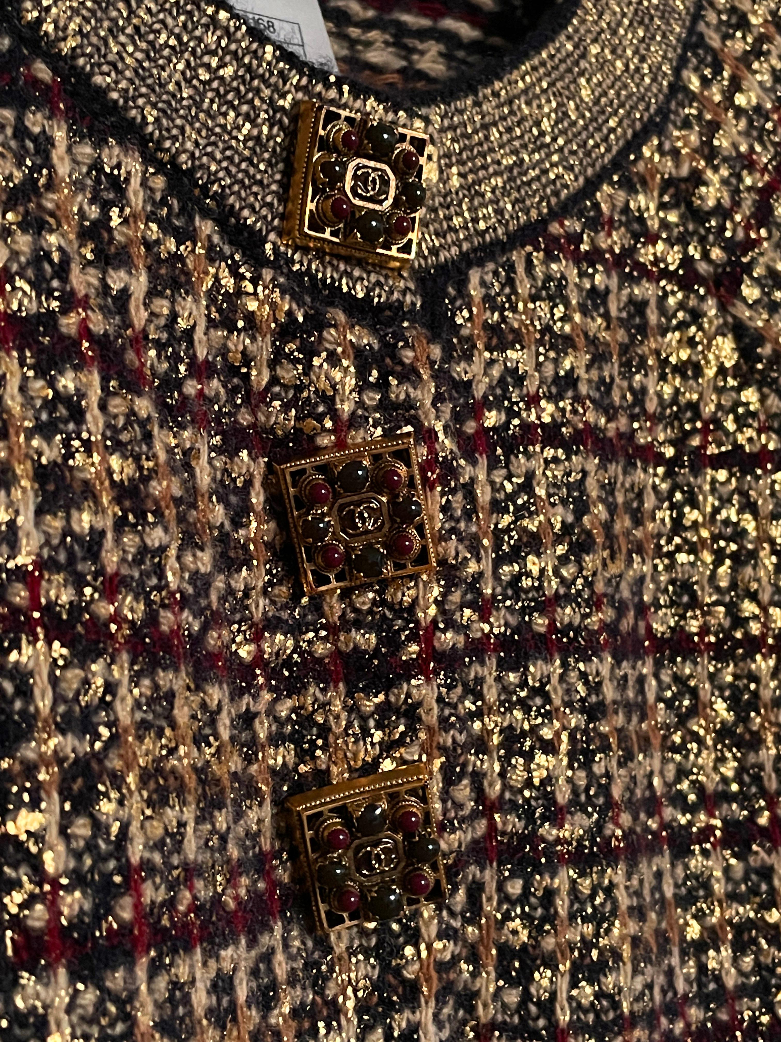 Chanel Jewel CC Gripoix Buttons Byzance Dress 1