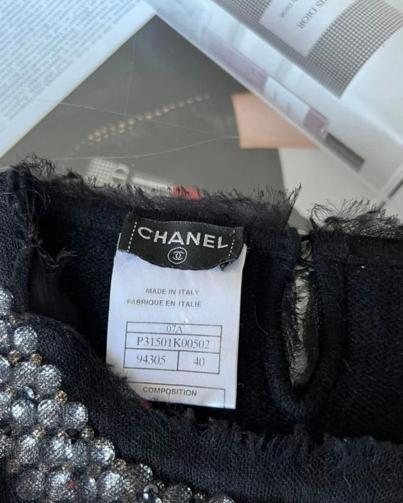 Chanel Jewel Embellishment Cashmere Jumper For Sale 3