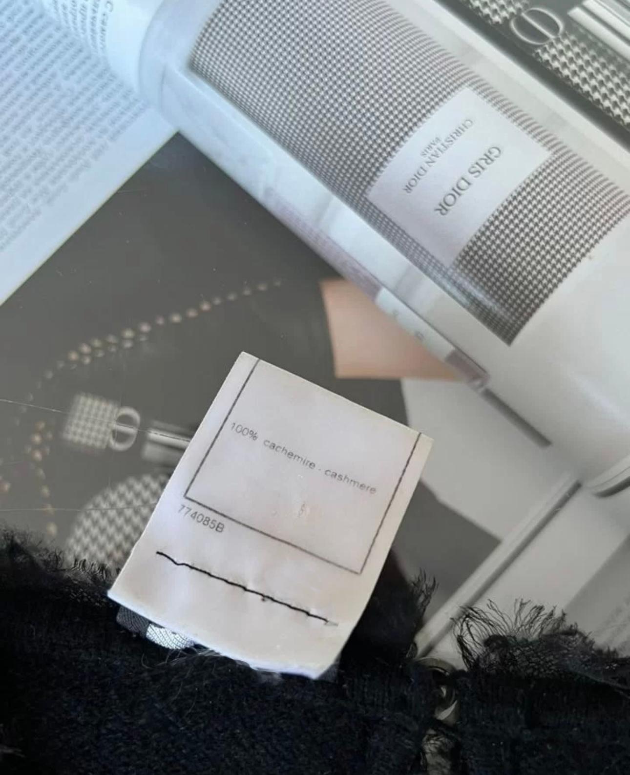 Chanel Jewel Embellishment Cashmere Jumper For Sale 3