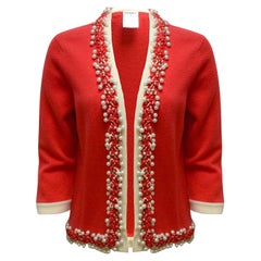 Chanel Jewel Pearl Embellished Cashmere Jacket