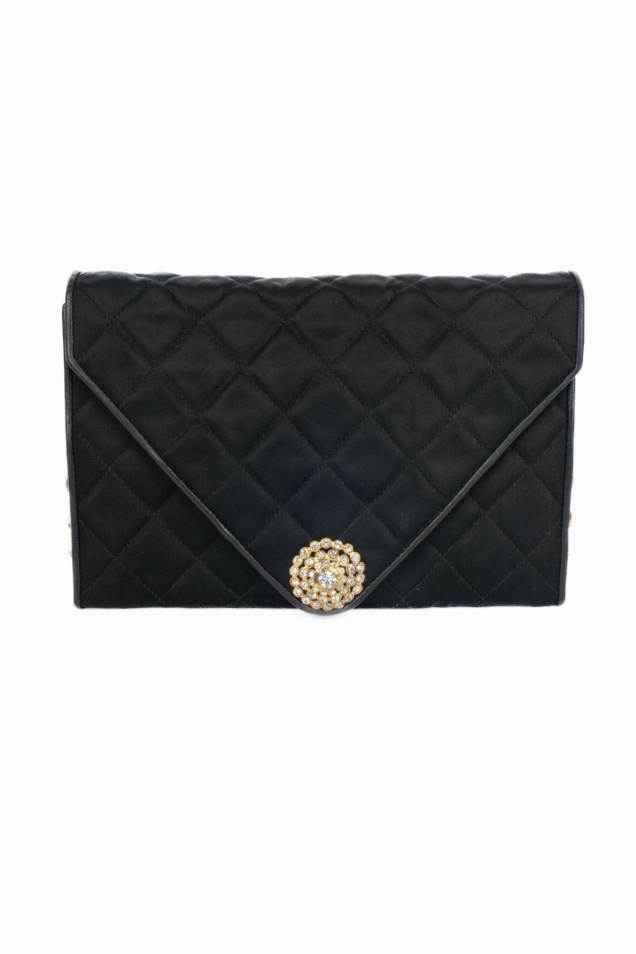 Noir Sac à bijoux Chanel 1989 en vente