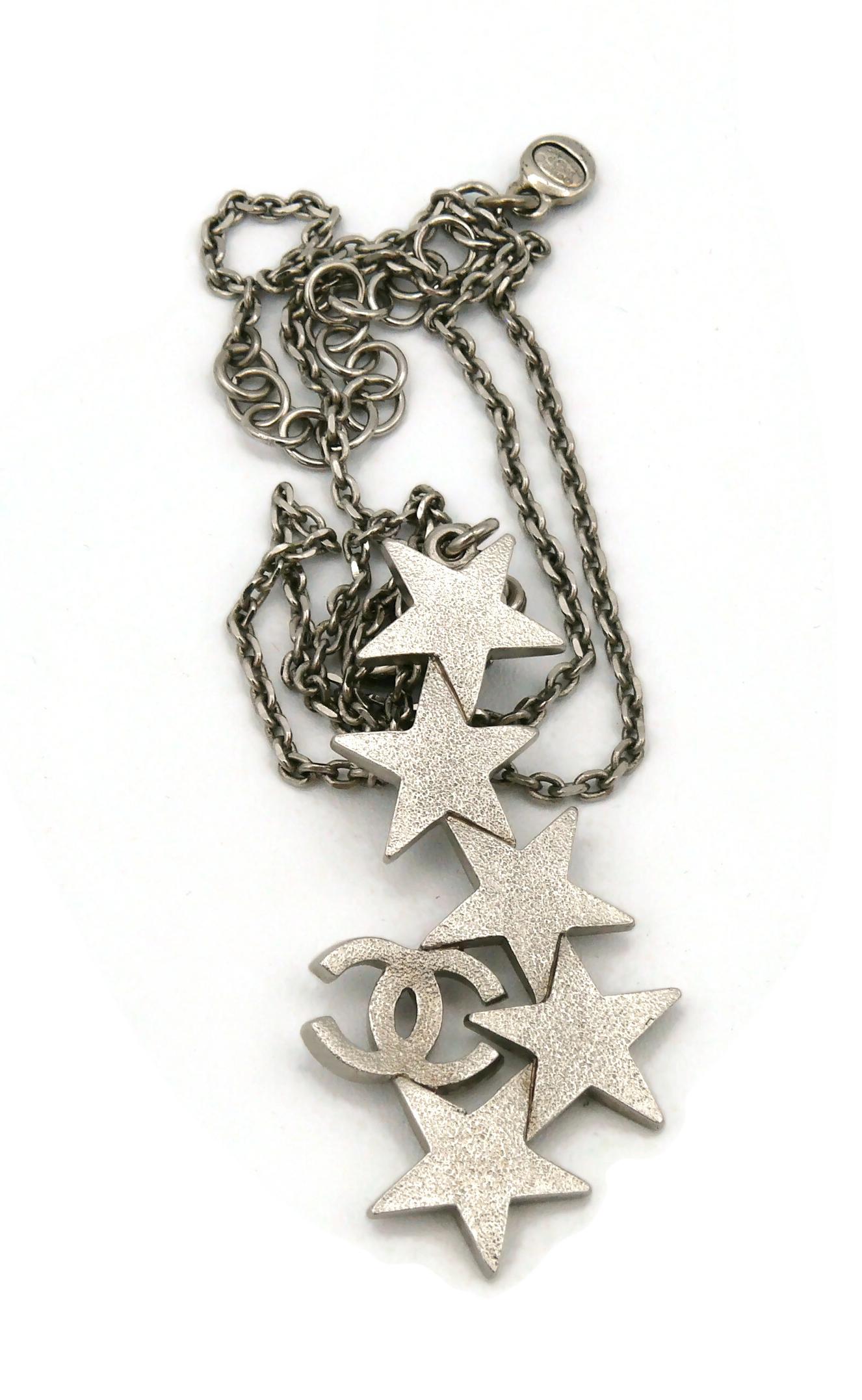 CHANEL Jewelled Stars CC Logo Pendant Necklace, Spring 2008 6