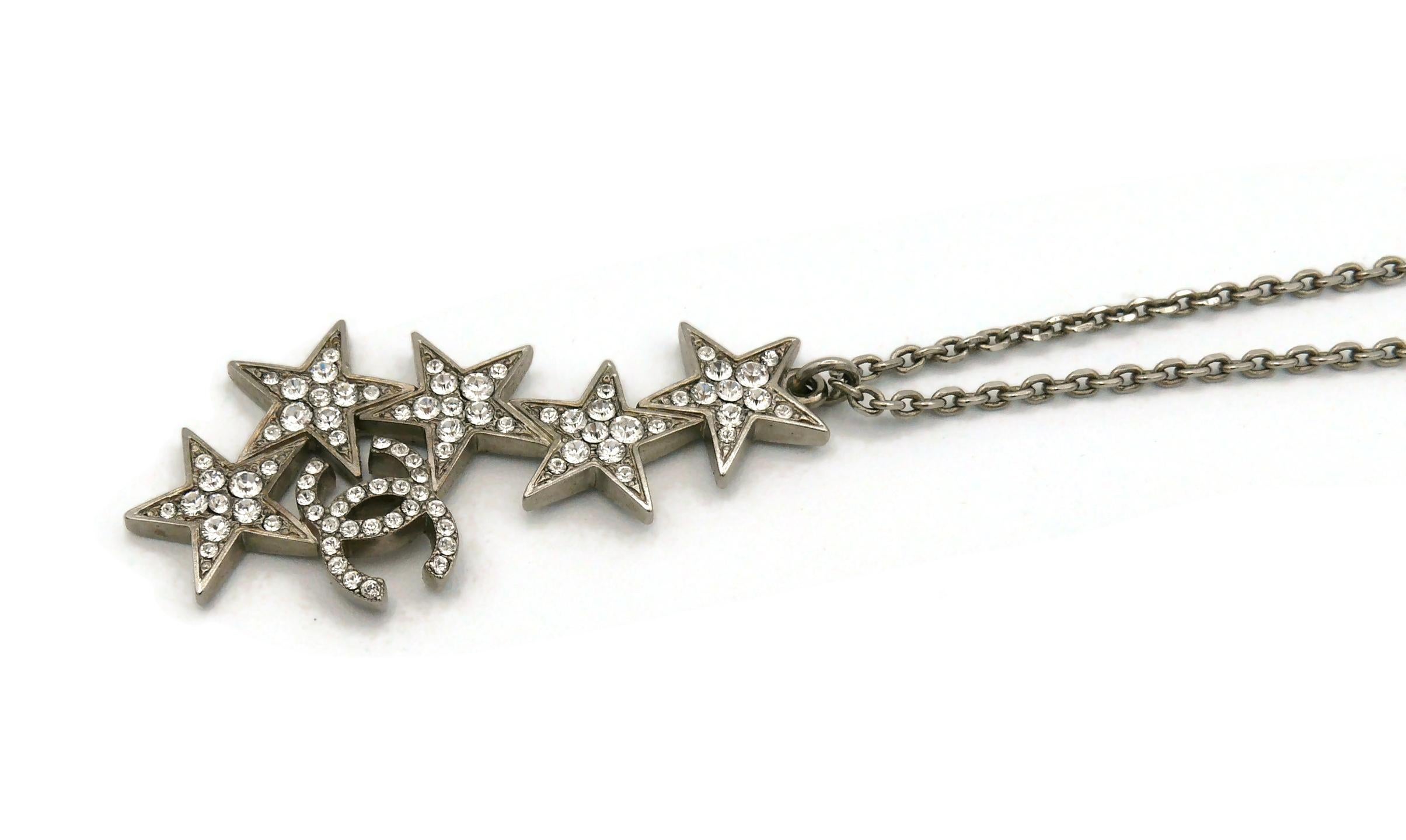 CHANEL Jewelled Stars CC Logo Pendant Necklace, Spring 2008 2