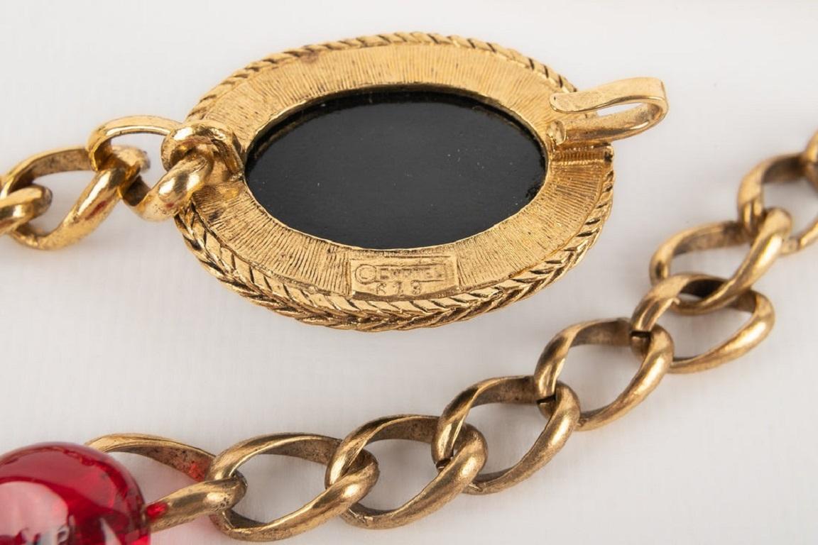 Chanel Jewellery Golden Metal Belt For Sale 6