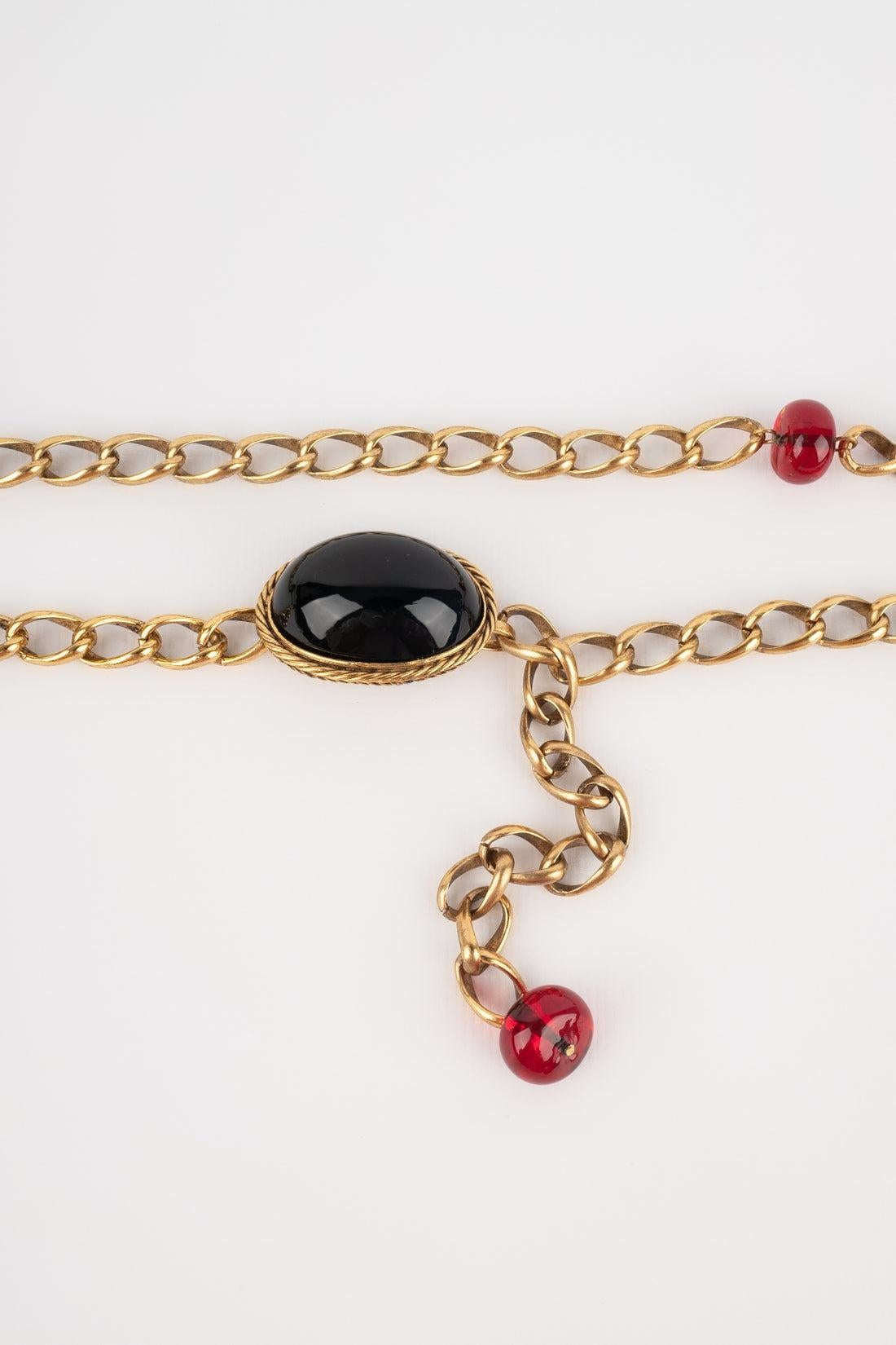 Chanel Jewellery Golden Metal Belt For Sale 2