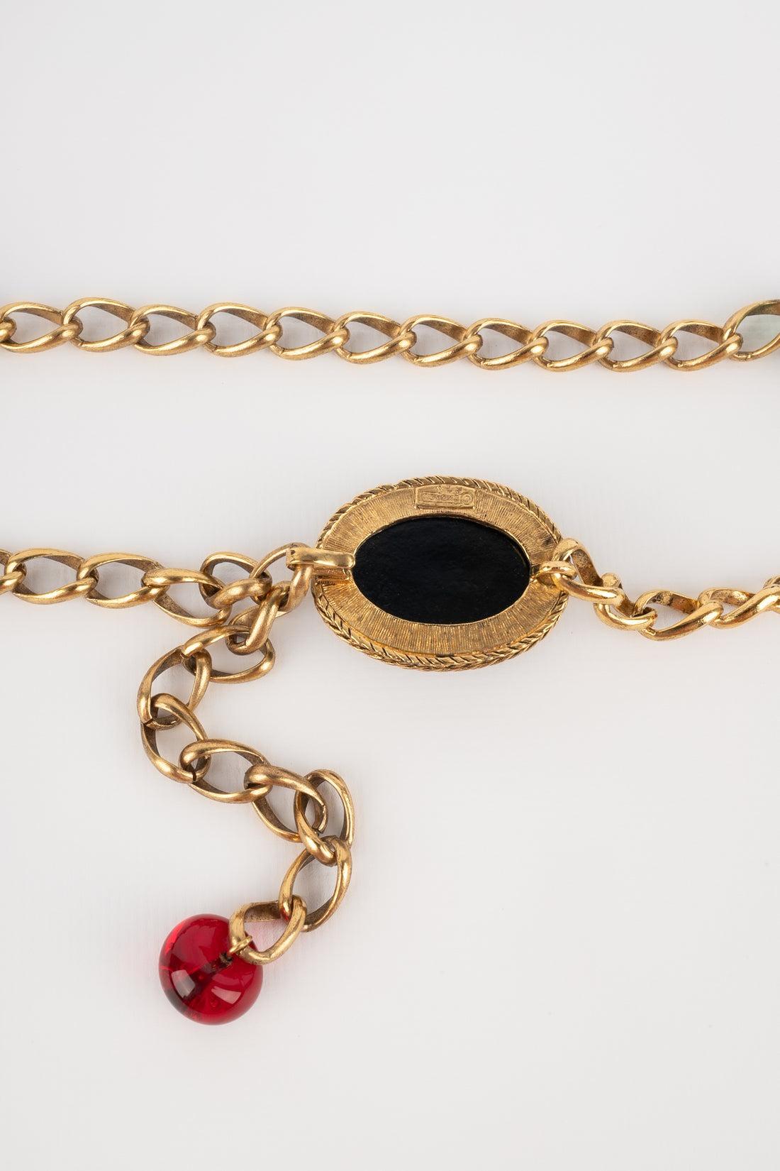 Chanel Jewellery Golden Metal Belt For Sale 5