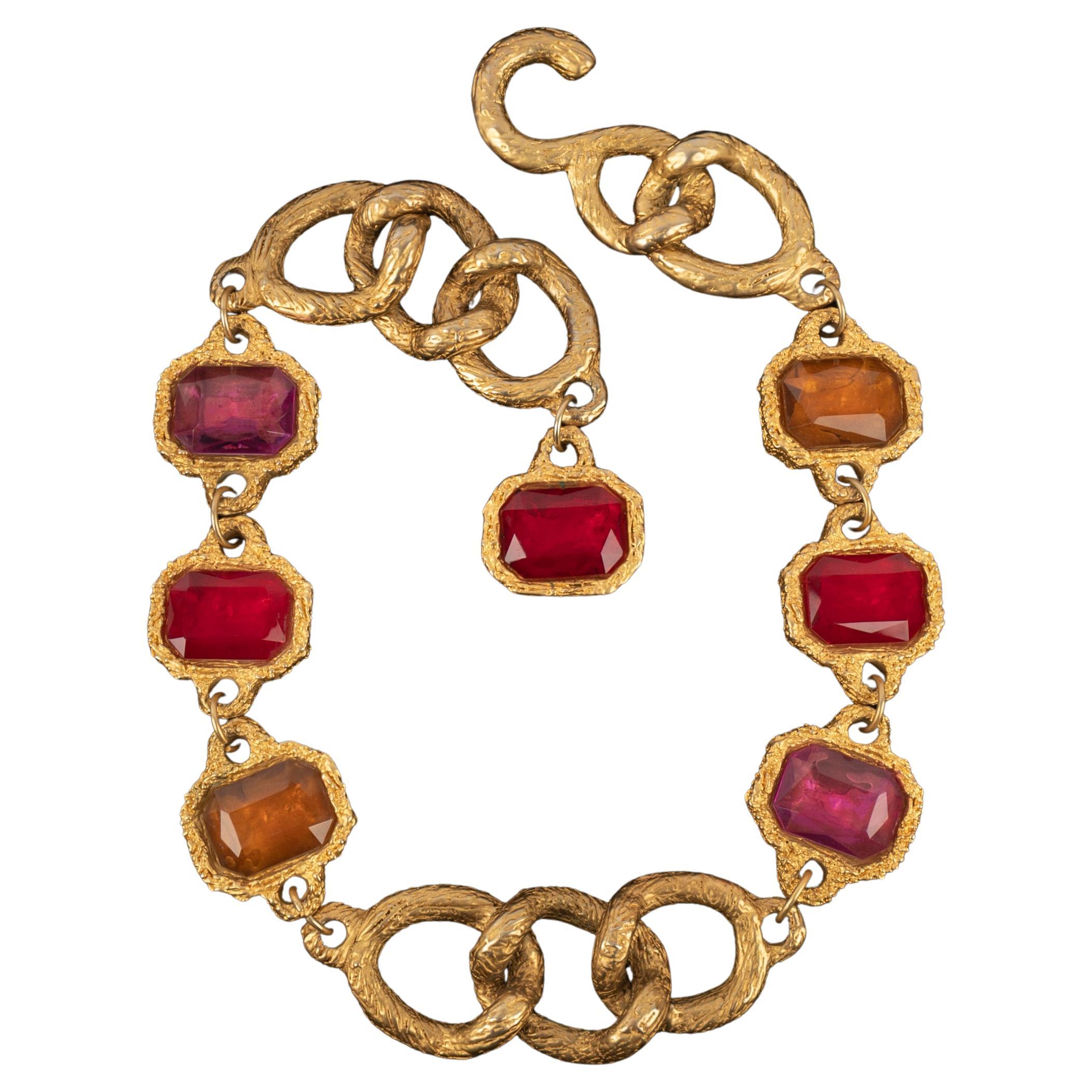 Chanel jewelry belt Fall 1990