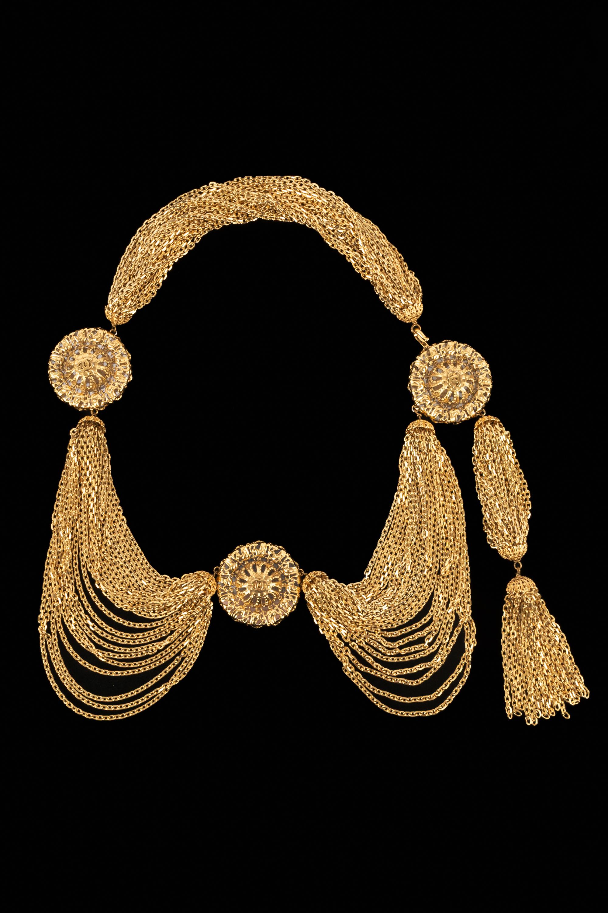 Chanel-Schmuckgürtel Haute Couture (Braun) im Angebot