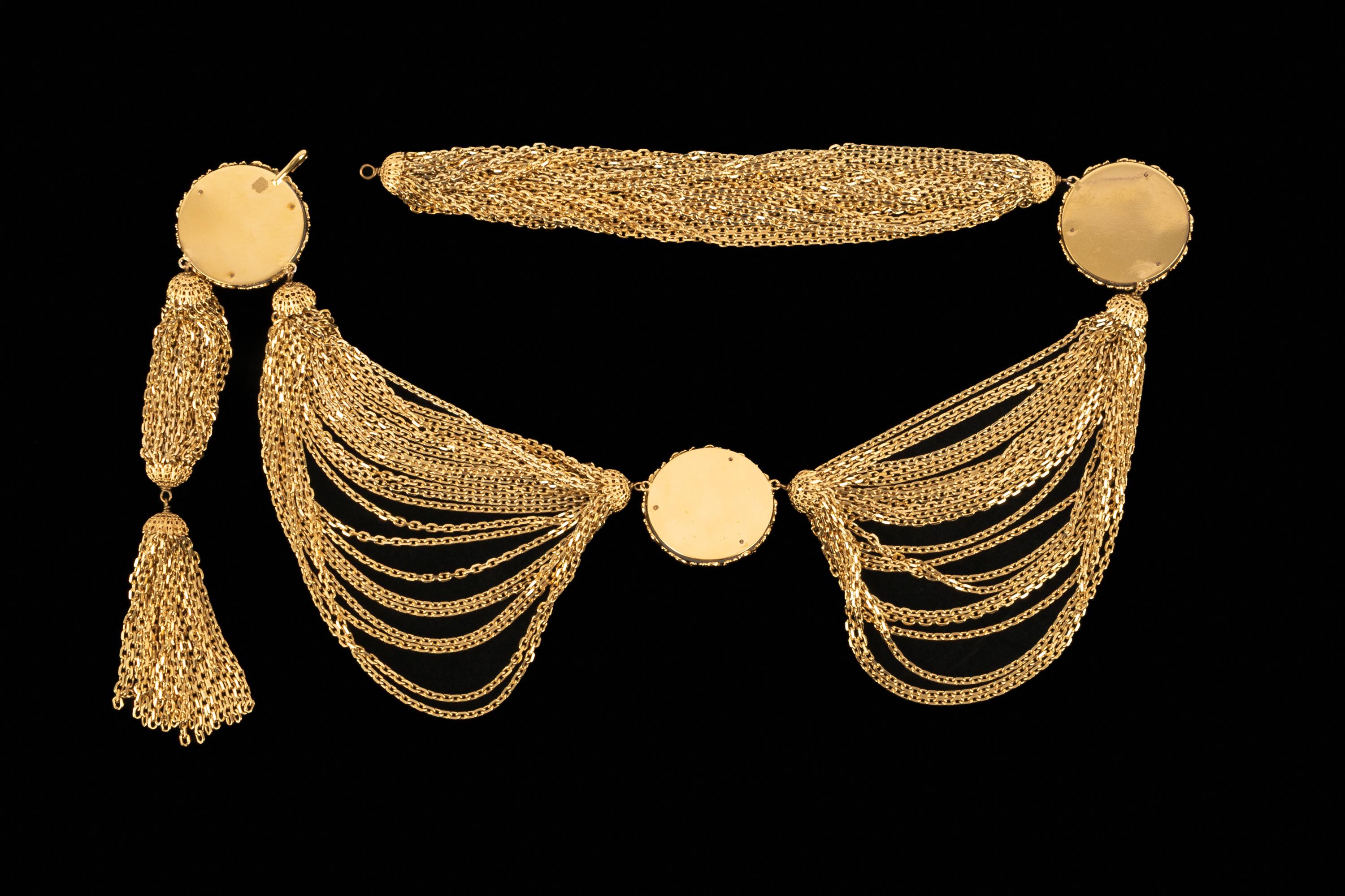 Chanel-Schmuckgürtel Haute Couture im Zustand „Hervorragend“ im Angebot in SAINT-OUEN-SUR-SEINE, FR