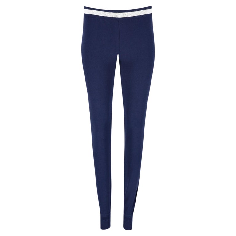 Pantalon de jogging Chanel avec logo 'CC' surpiqué En vente sur