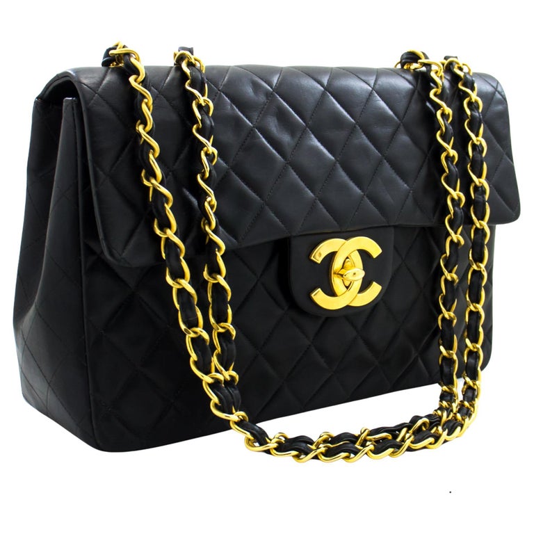 Chanel Jumbo Flap Bag Vintage - 32 For Sale on 1stDibs