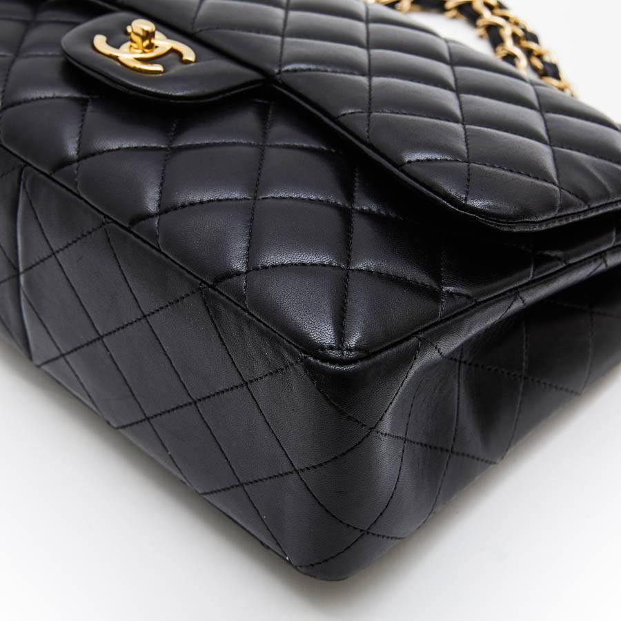 CHANEL 'Jumbo' Bag in Black Quilted Smooth Lamb Leather 1